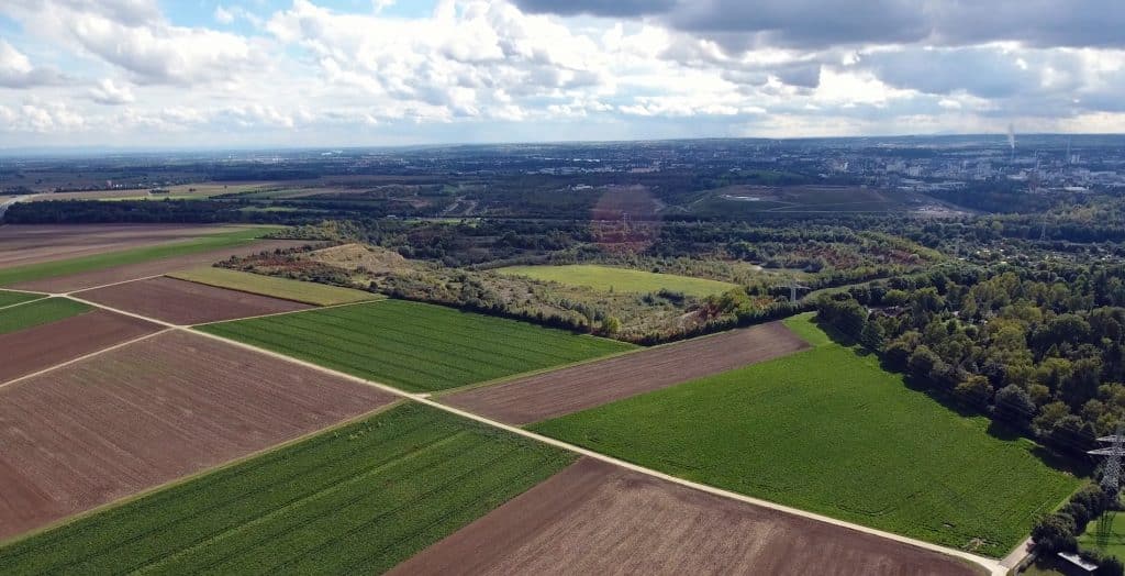 Ostfeld - Luftbild Plangebiet Richtung